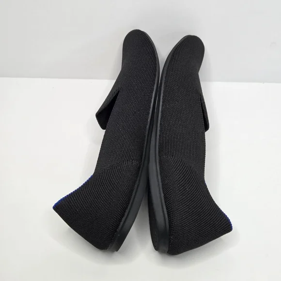 Rothy's The Loafer Black Knit Ballet Flats Women's Size 7 - Picture 6 of 11